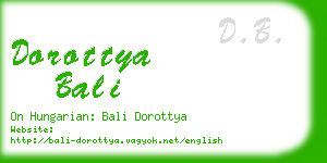 dorottya bali business card